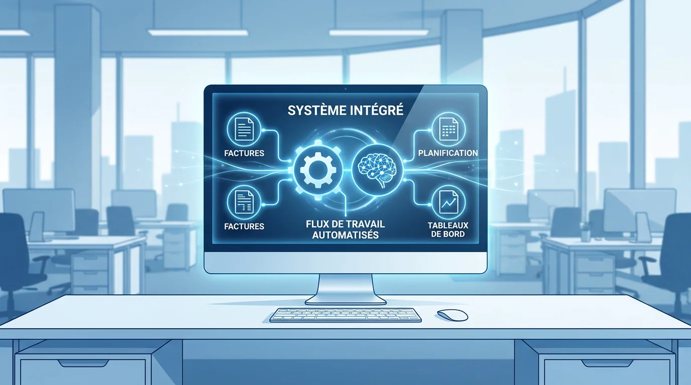 Flux de travail automatisés par l'IA dans un environnement professionnel