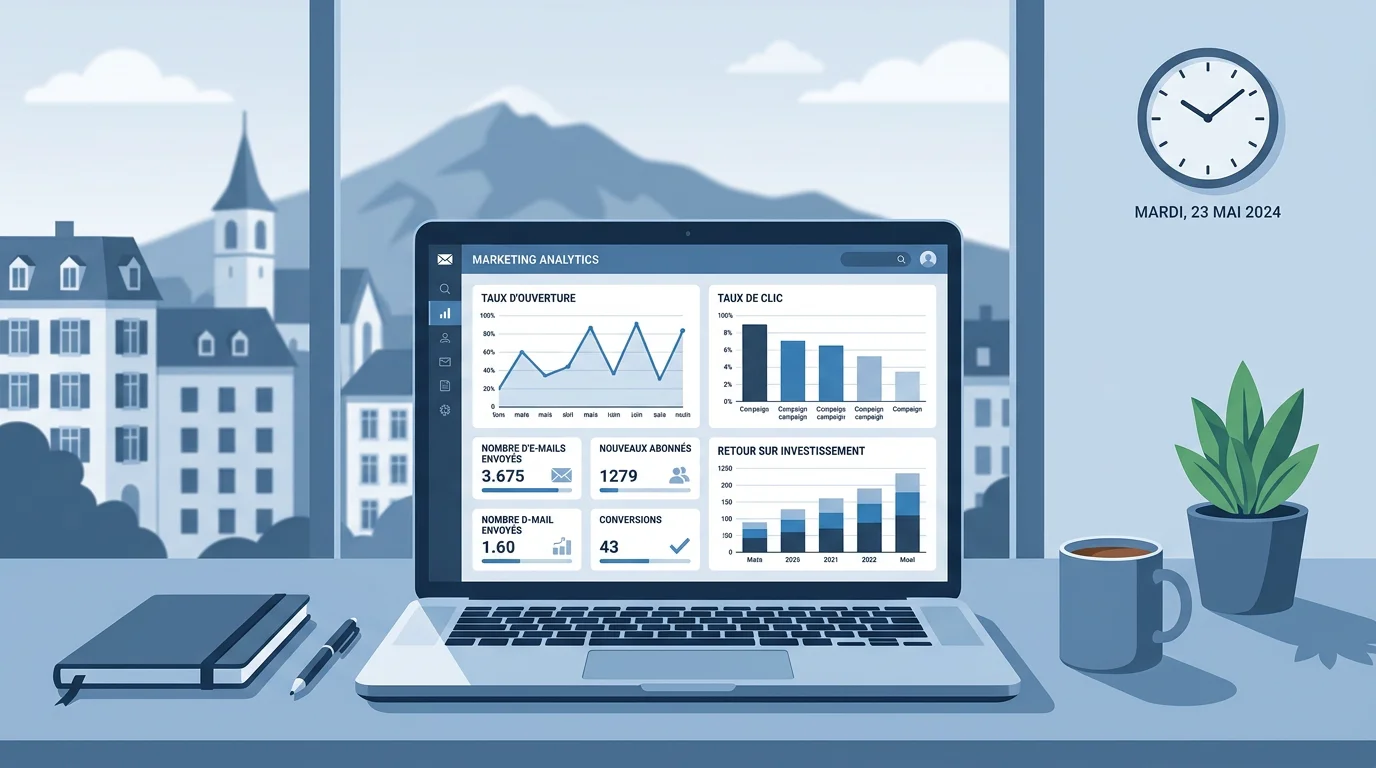 Tableau de bord de mesure du ROI des campagnes marketing